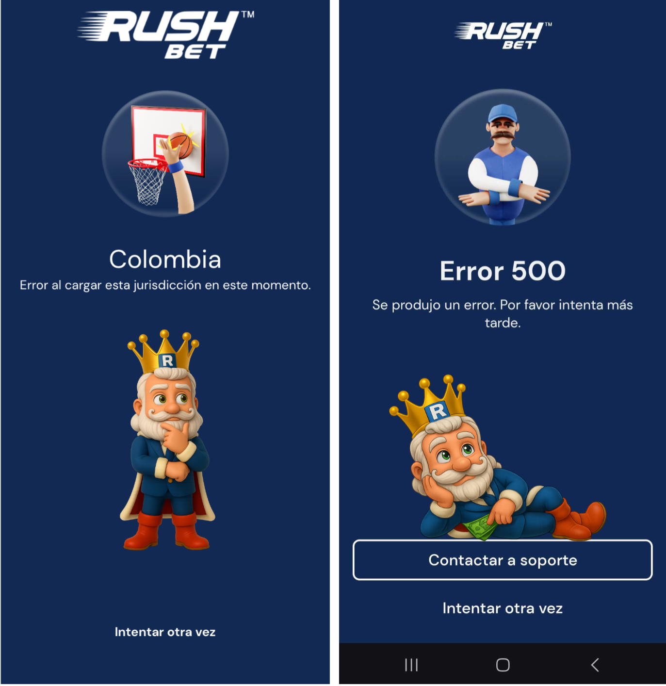No funciona la app .PNG