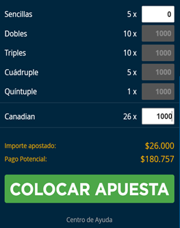 Otras Apuestas De Sistema Yankee Super Yankee Canadian Heinz Super Heinz Rushbet